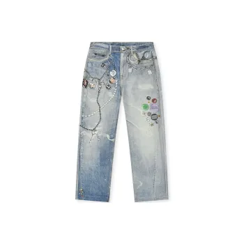 BONELESS Jeans Unisex Denim Blue