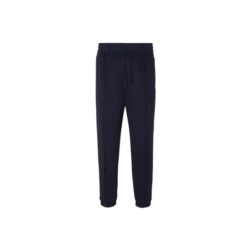 EMPORIO ARMANI Tapered leg Jersey Track Pants-0