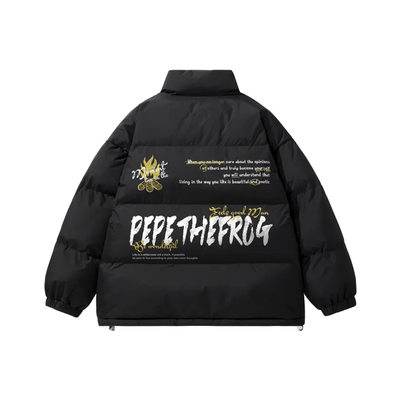 Pepe The Frog Puffer Jacket Unisex-0