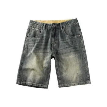 GTRG Denim Shorts Unisex Vintage Blue