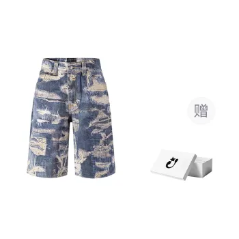 CEEC LA Denim Shorts Unisex Blue