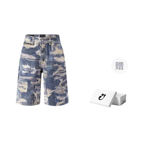 CEEC LA Denim Shorts Unisex Blue