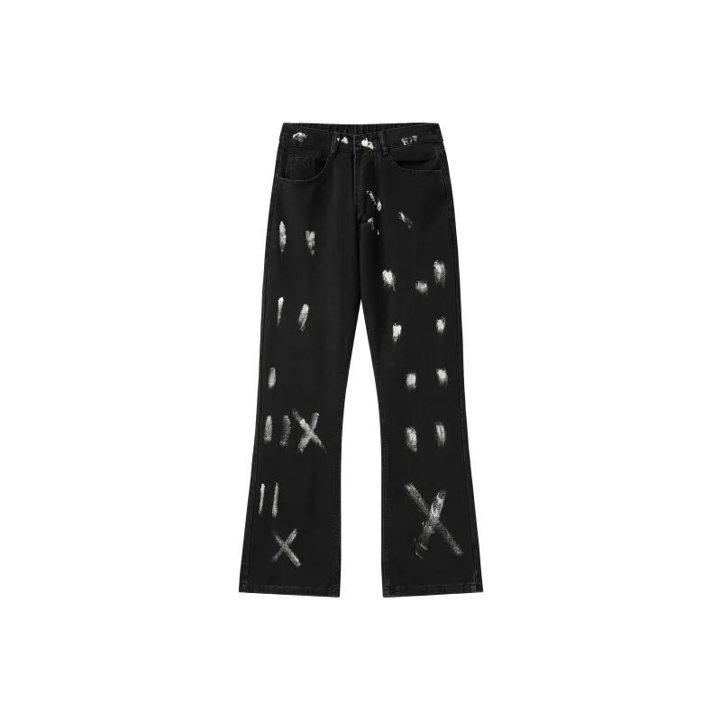 HOKLV Jeans Unisex Black-0