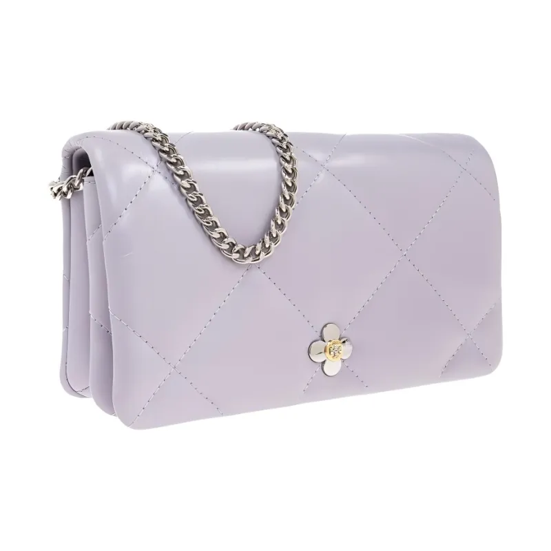 TORY BURCH Kira Leather Wallet Women's Purple-2