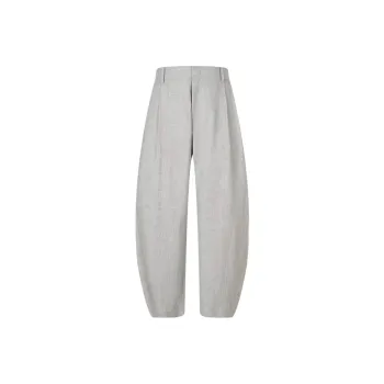 CROQUIS Casual Pants Men's Black White Stripes And Plaid