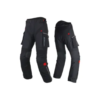 BENKIA Racing Suits / Motorcycle Suits Men Fall Winter/Men's Pure Black Pants, Windproof And Waterproof Style