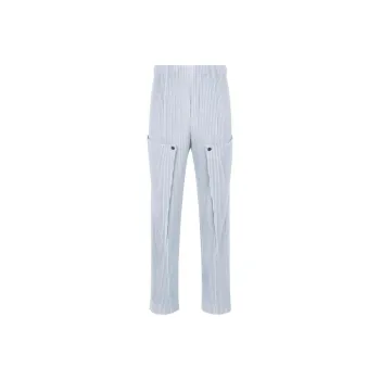 ISSEY MIYAKE FW23 Unfold Casual Pants Men's Aqua Blue