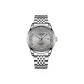 Silver Case Gray Dial Steel Band
