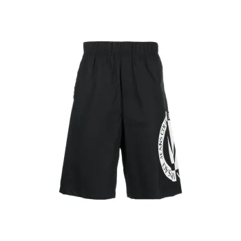 VERSACE JEANS COUTURE Logo Printed Elasticated Waistband Shorts