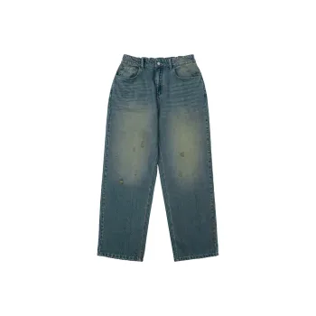 LUJIAMEN Jeans Spring Fall Unisex Blue