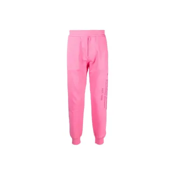 Alexander McQueen Logo print Cotton Track Pants