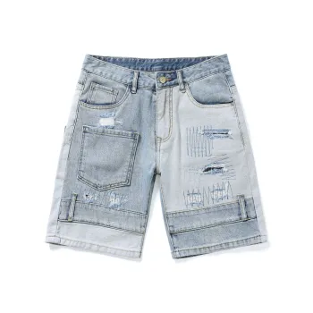 SANTASTIC Denim Shorts Men Blue