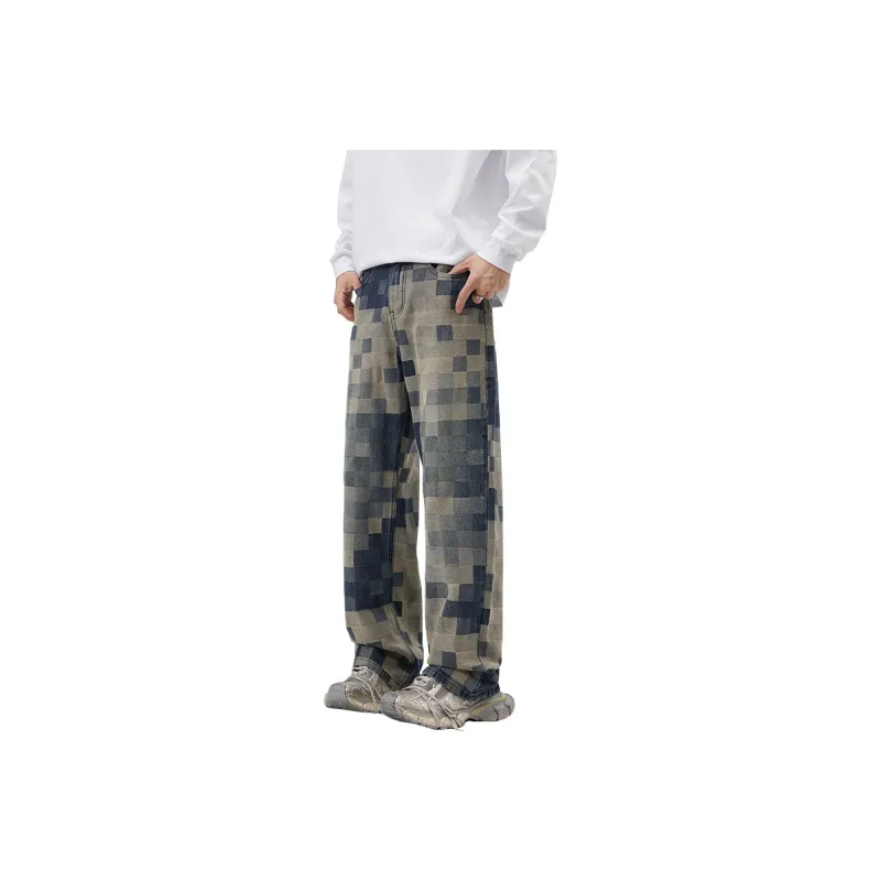 FALIAMS Jeans Men Vintage Blue-0