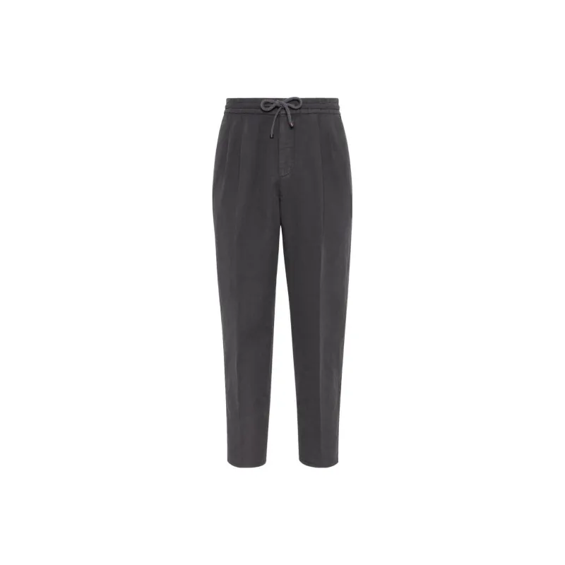 Brunello Cucinelli Garment dyed Linen Track Pants-0