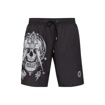 PHILIPP PLEIN Swimming Shorts Men Black