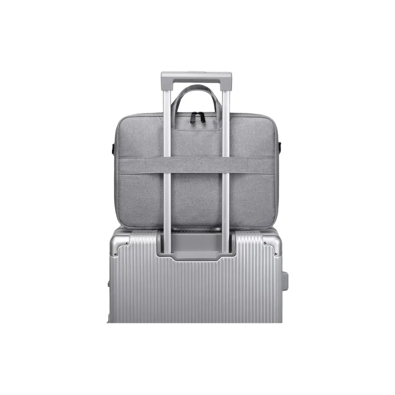 Victorian Traveler Polyester Laptop Bag Unisex Gray/Black/Gray Thickened Upgraded-18