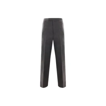 THOM BROWNE Mid Rise Slim Fit Tailored Trousers