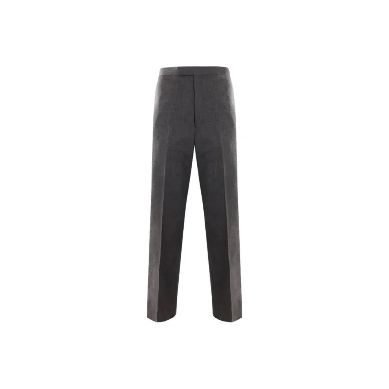 THOM BROWNE Mid Rise Slim Fit Tailored Trousers-0