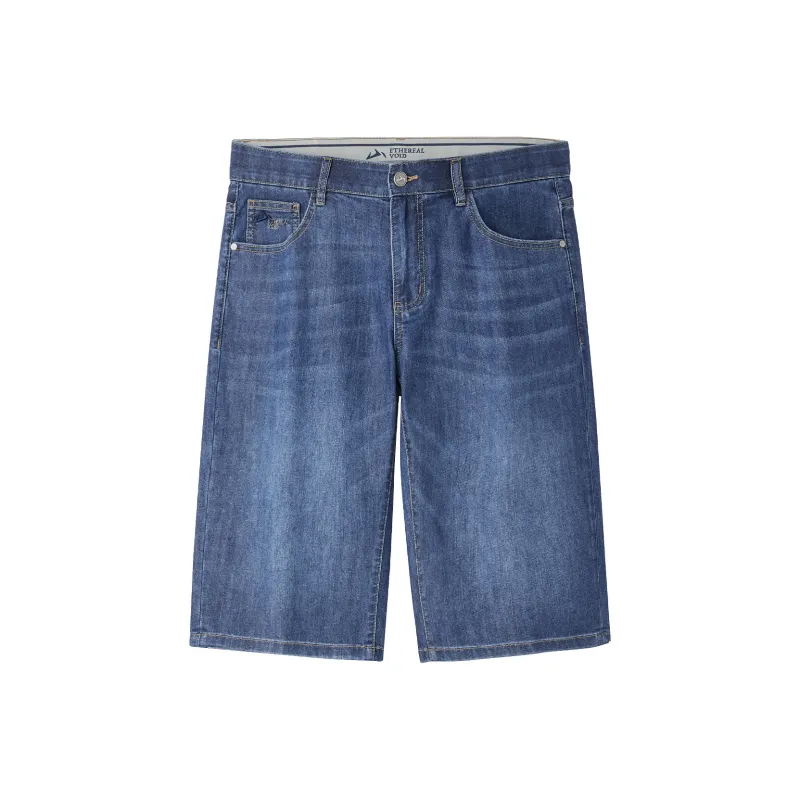 HLA Denim Shorts Men Blue Gray Denim Gradient Medium 10 Pieces-0