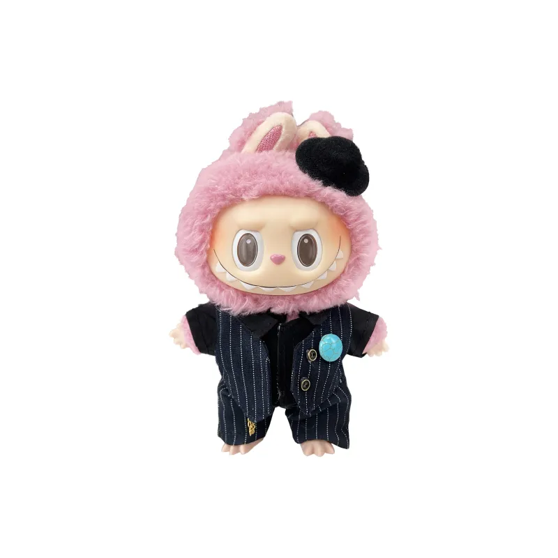 [Modified Doll] POP MART Labubu THE MONSTERS Heartbeat Macaron Collection The Piano In The Sea, Cute Hang Tag Box 17cm-5