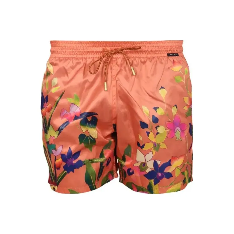 ETRO Floral Print Drawstring Swim Shorts-0