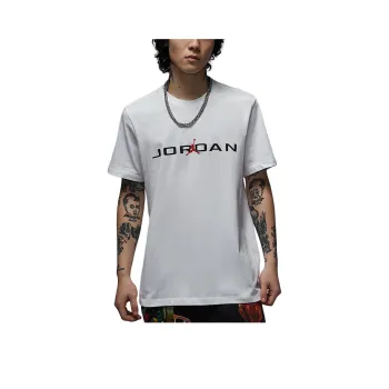 Jordan Air T Shirt Men's White/Black/Gym Red