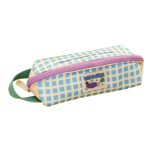 VANWALK Polyester Storage Bag Unisex Cute Blue Plaid/Fun Kitchen/Vegetable And Fruit Green Plaid