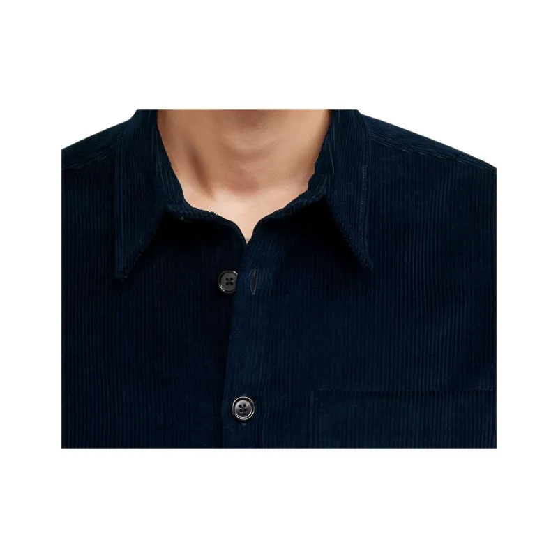 AMIPARIS Classic collar Corduroy Shirt Jacket-4
