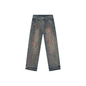 Voguo Relay Loose Fit Straight Fit Jeans Unisex