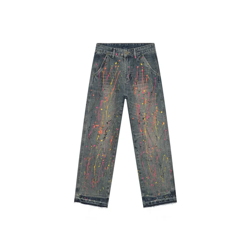 Voguo Relay Loose Fit Straight Fit Jeans Unisex-0