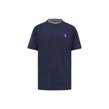 Brunello Cucinelli Layered Effect Crewneck T Shirt