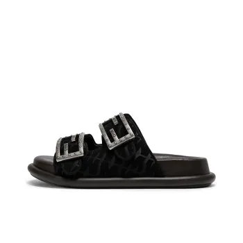 MIO Slide Slippers Women's Black, White