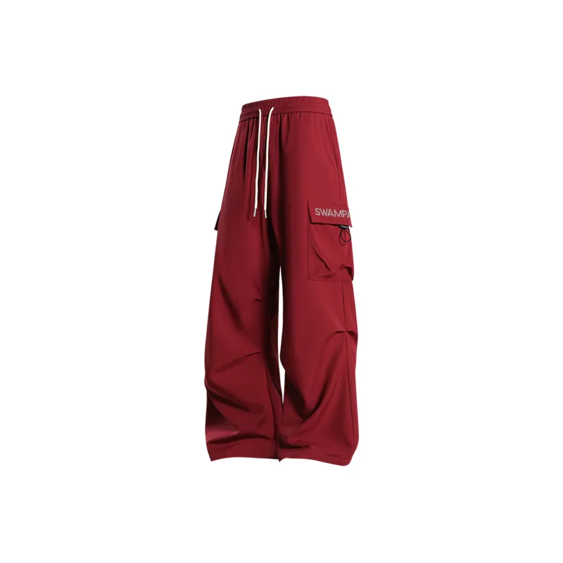 SWAMP AREA Casual Pants Unisex Black-10