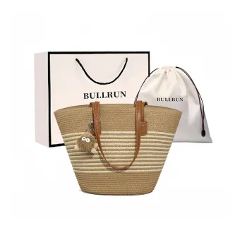 Bullrun Fabric Shoulder Bag Large Size Women's Multicolor