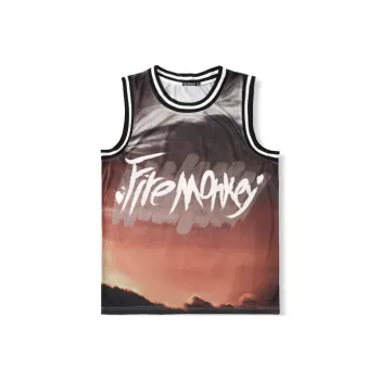FireMonkey Basketball Jerseys Unisex Brick Red