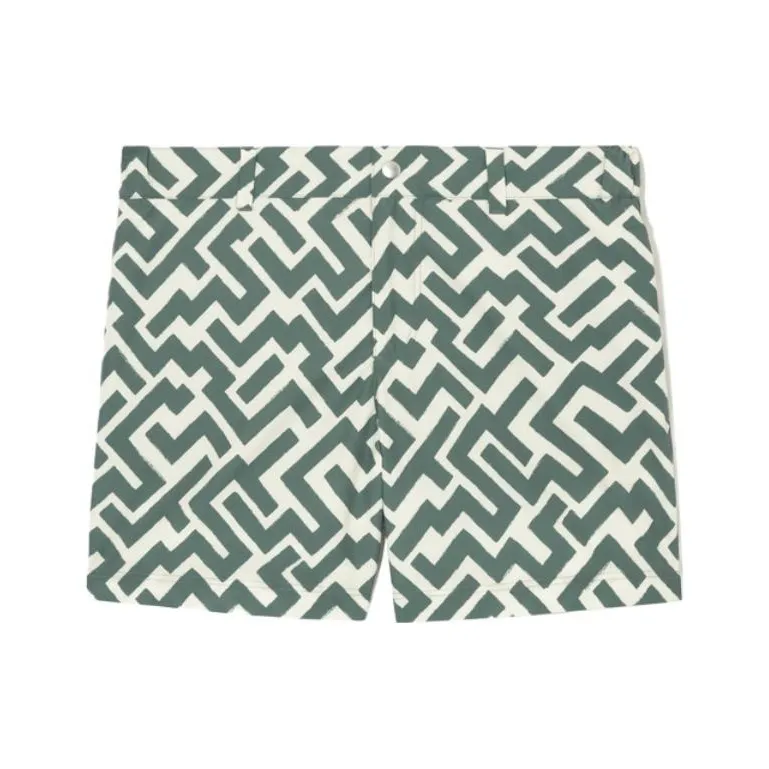 COS Swimming Shorts Men White Green-0