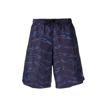 Marcelo Burlon Cross Embroidered Swim Shorts