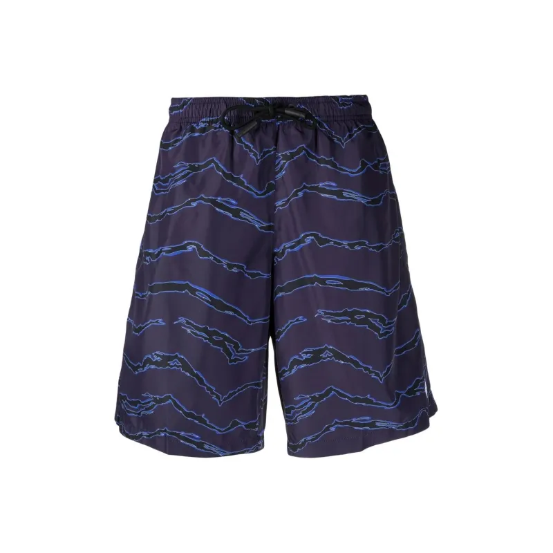 Marcelo Burlon Cross Embroidered Swim Shorts-0
