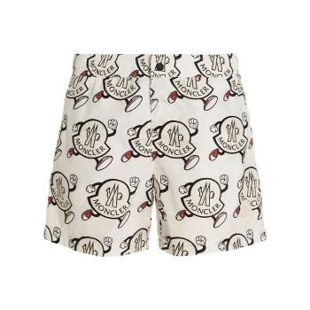Moncler Allover Logo Swimshort