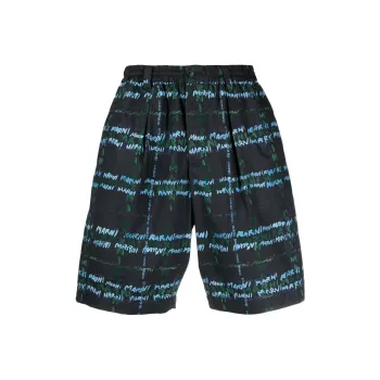 MARNI Crossroads Print Poplin Bermuda Pants