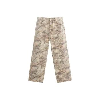 ZARA Casual Pants Men's Brown Yellow