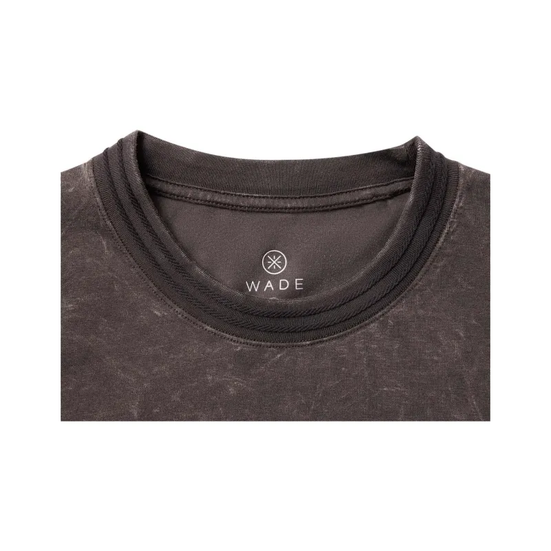 LiNing T Shirt Men's Dark Chocolate Brown Washed-2