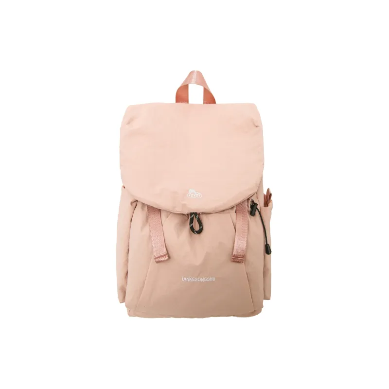 GEERDUN Nylon Backpack Unisex Black/Pink/Orange/Khaki-2