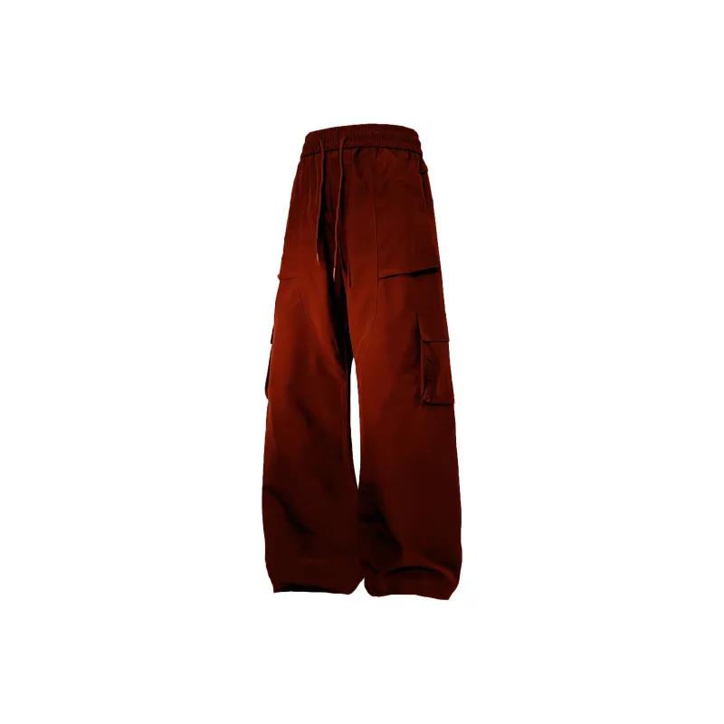 DEERWAY Casual Pants Unisex Burgundy-0