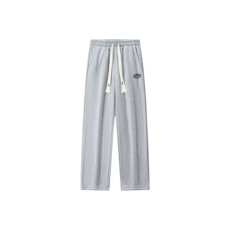 Small Columns Under The Sea Casual Pants Unisex Black-4