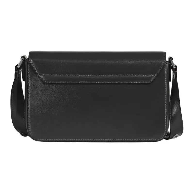 MONTBLANC Meisterstuck Leather Messenger Bag, Crossbody Bag Mini Men's Black-2