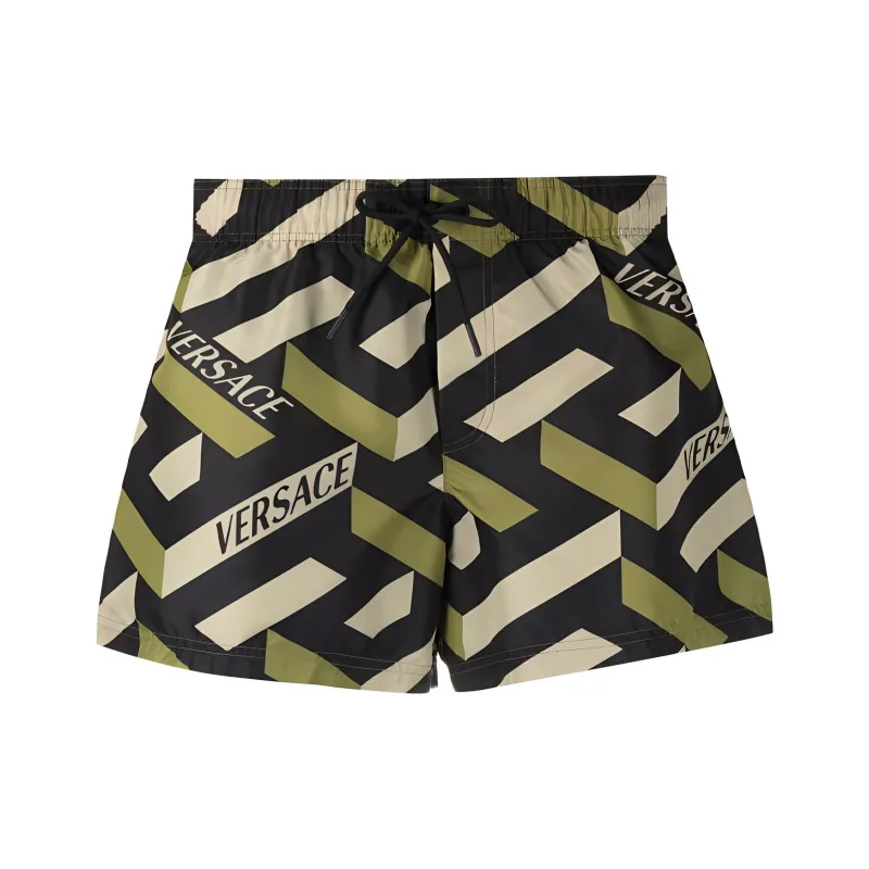 FANSIZHE Swimming Shorts Men's Green-0