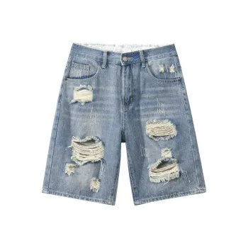 LIVINGTOWN Denim Shorts Unisex Blue