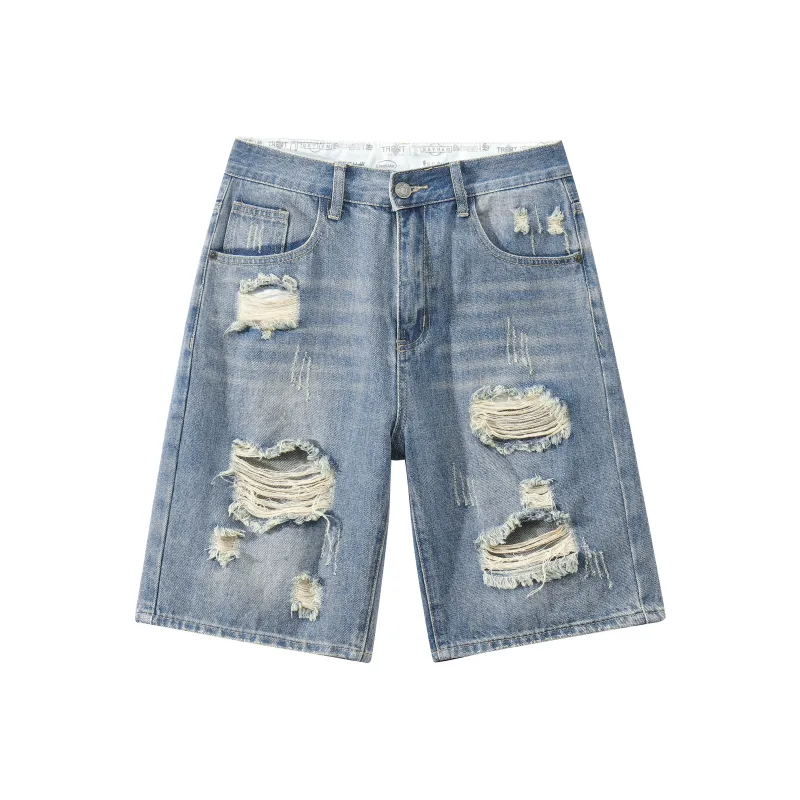LIVINGTOWN Denim Shorts Unisex Blue-0