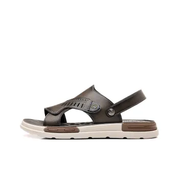 EGCHI Beach Sandals Men Black